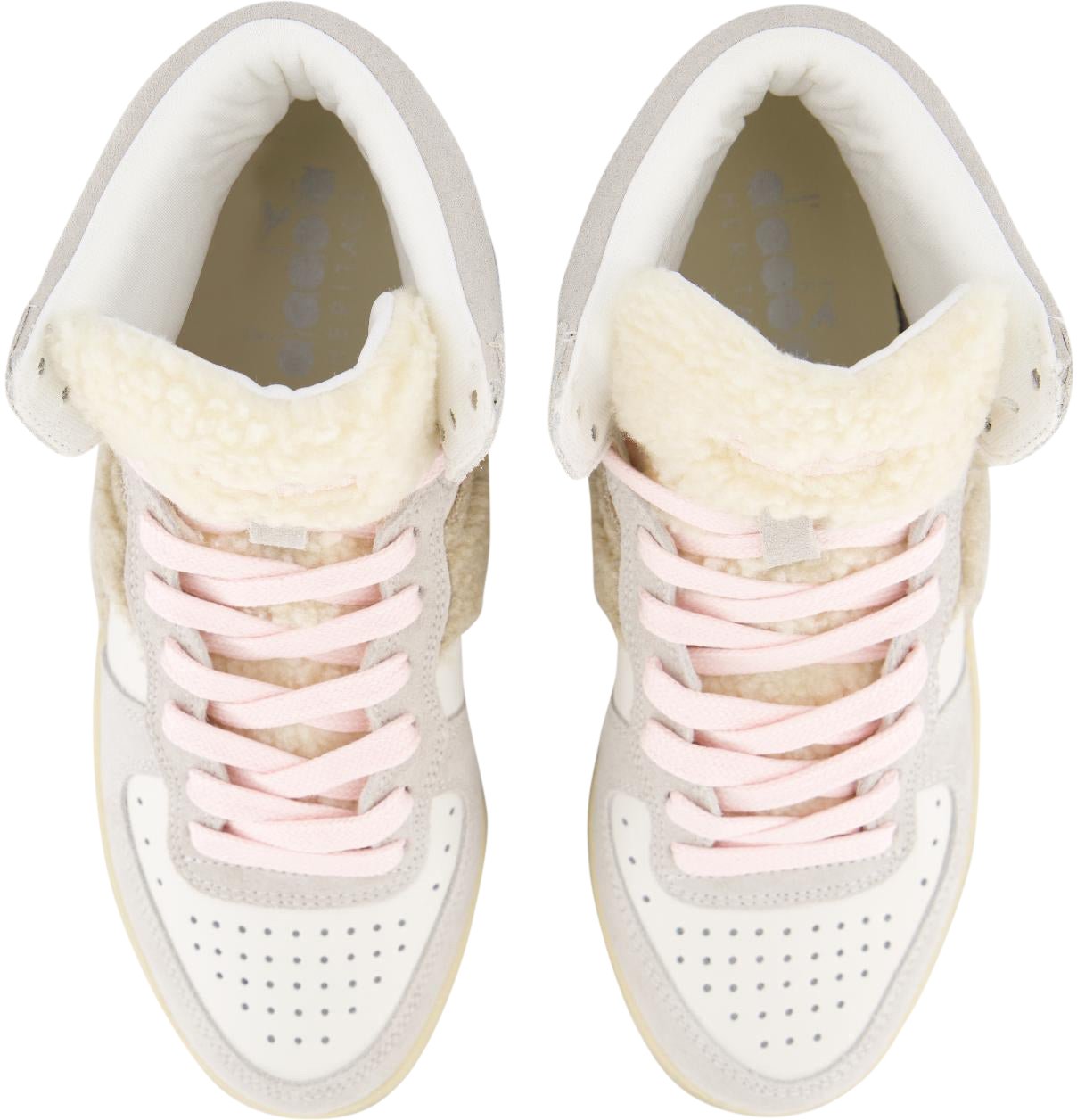 Diadora Dames Mi Basket Chalet Wit/Teddy Wit