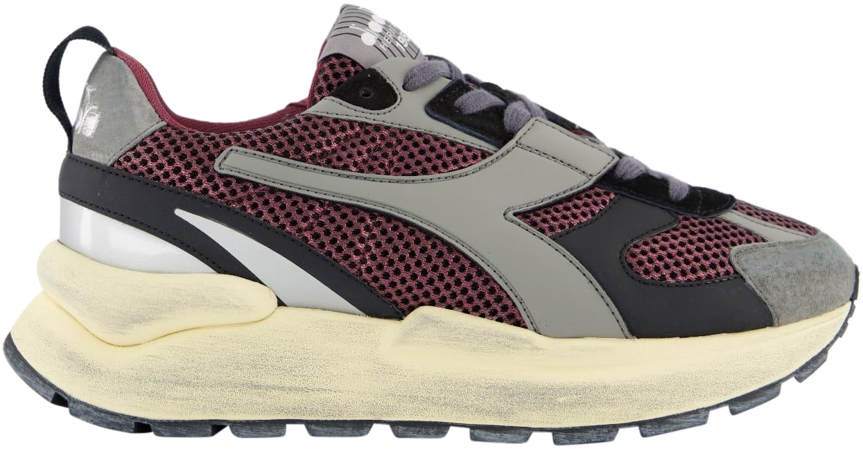 Diadora Dames Mercury Elite Grijs/Bordo Grijs