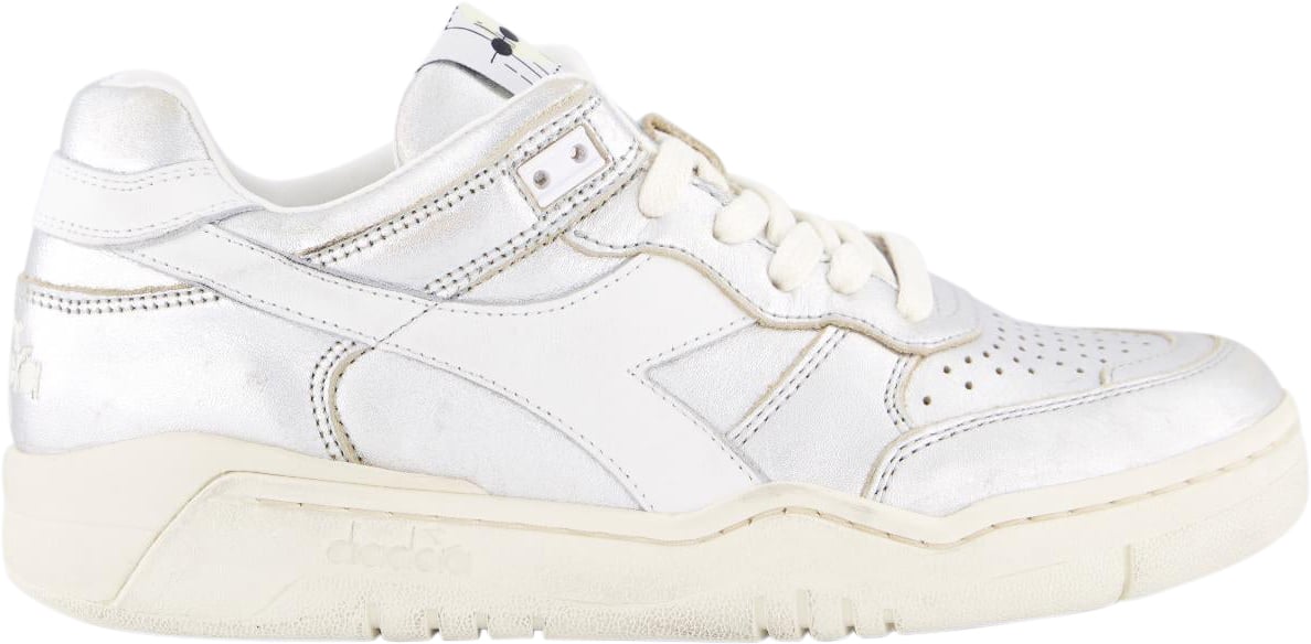 Diadora Dames B560 Metal Sneaker Zilver Metallic