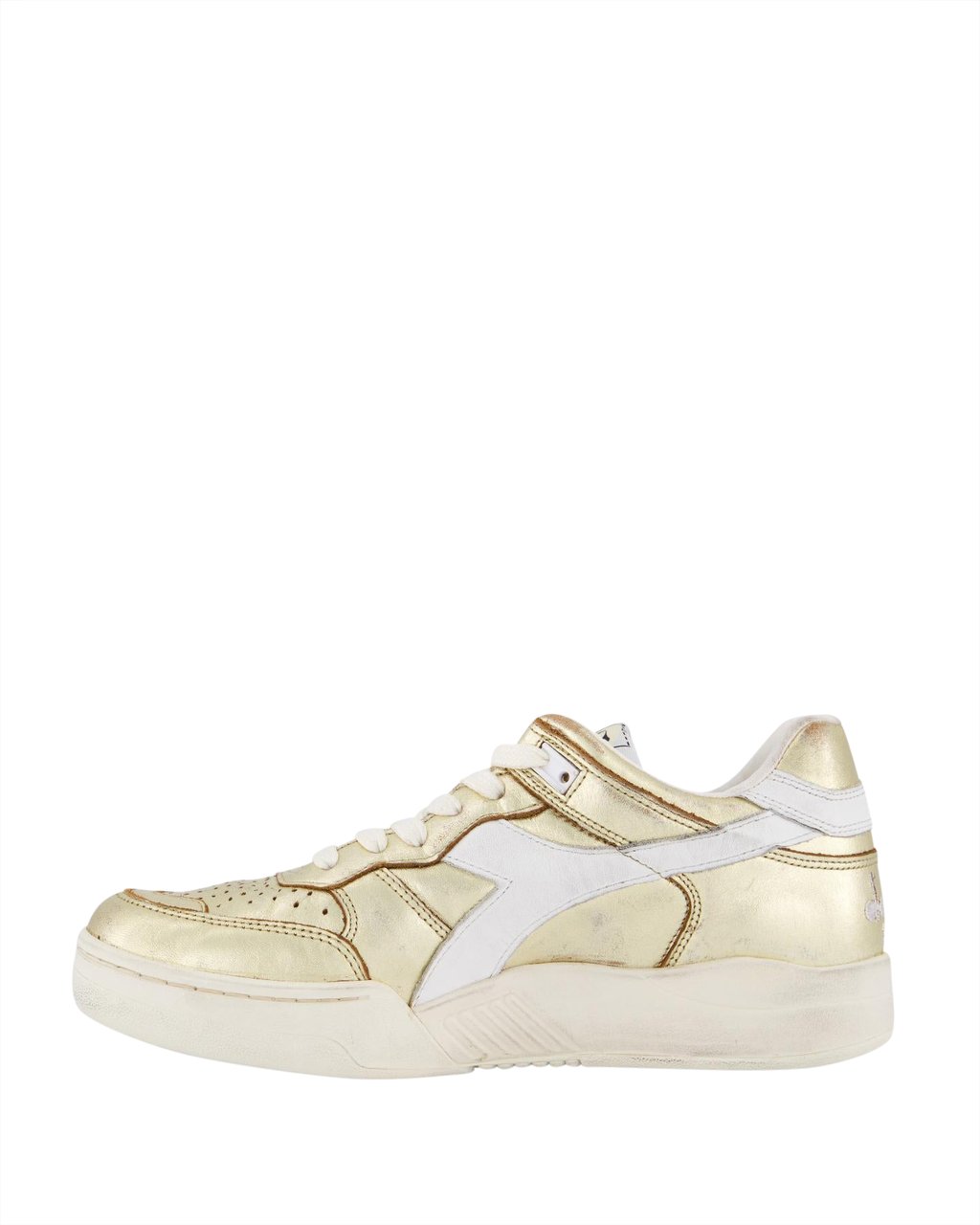 Diadora Dames B560 Metal Sneaker Goud Metallic