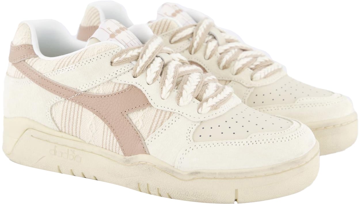 Diadora Dames B.560 Boho Sneaker Beige/Nude Beige