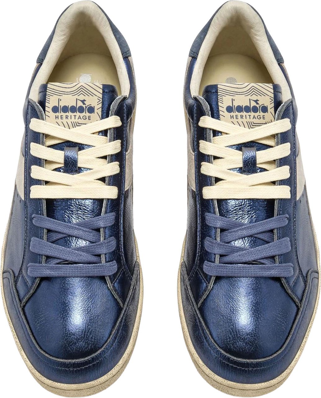 Diadora Dames Prestige Used Sneaker Blauw Blauw