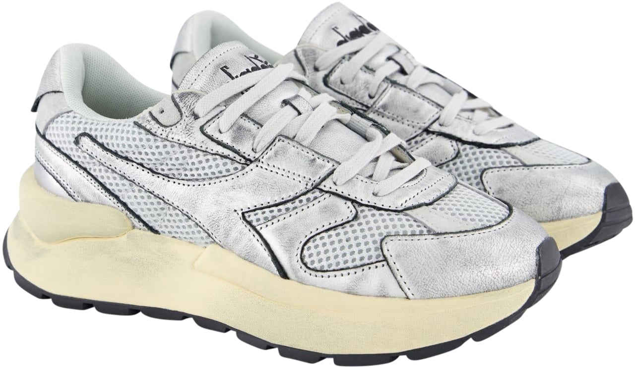 Diadora Dames Mercury Elite Sneaker Grijs Metallic