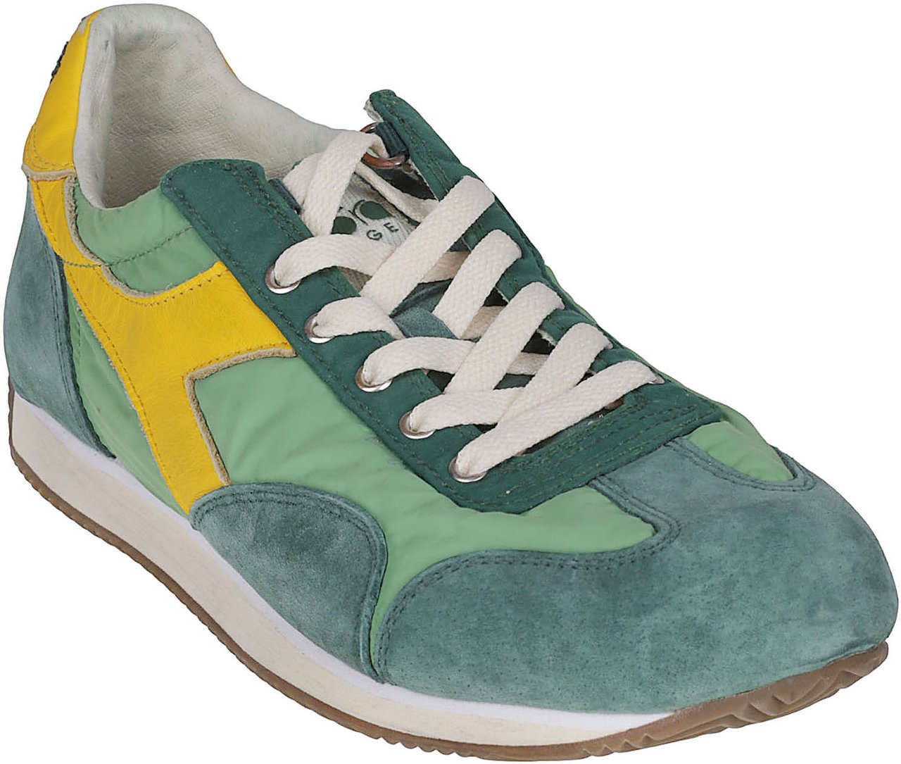 Diadora Equipe Vela Stone Wash Sneakers Green Groen