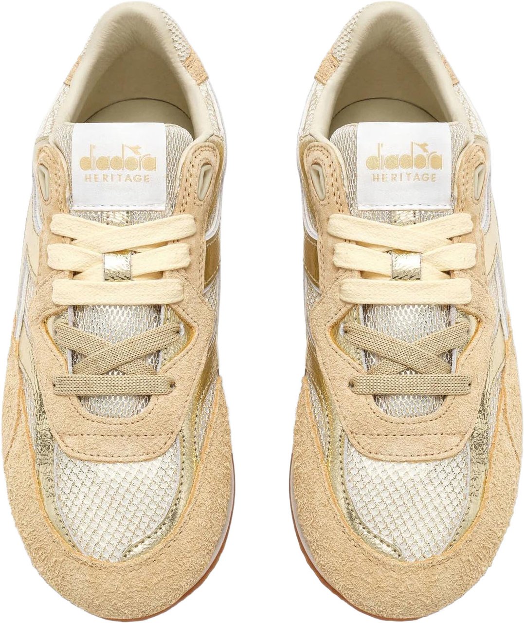 Diadora Dames Equipe Revenge Sneaker Beige Beige