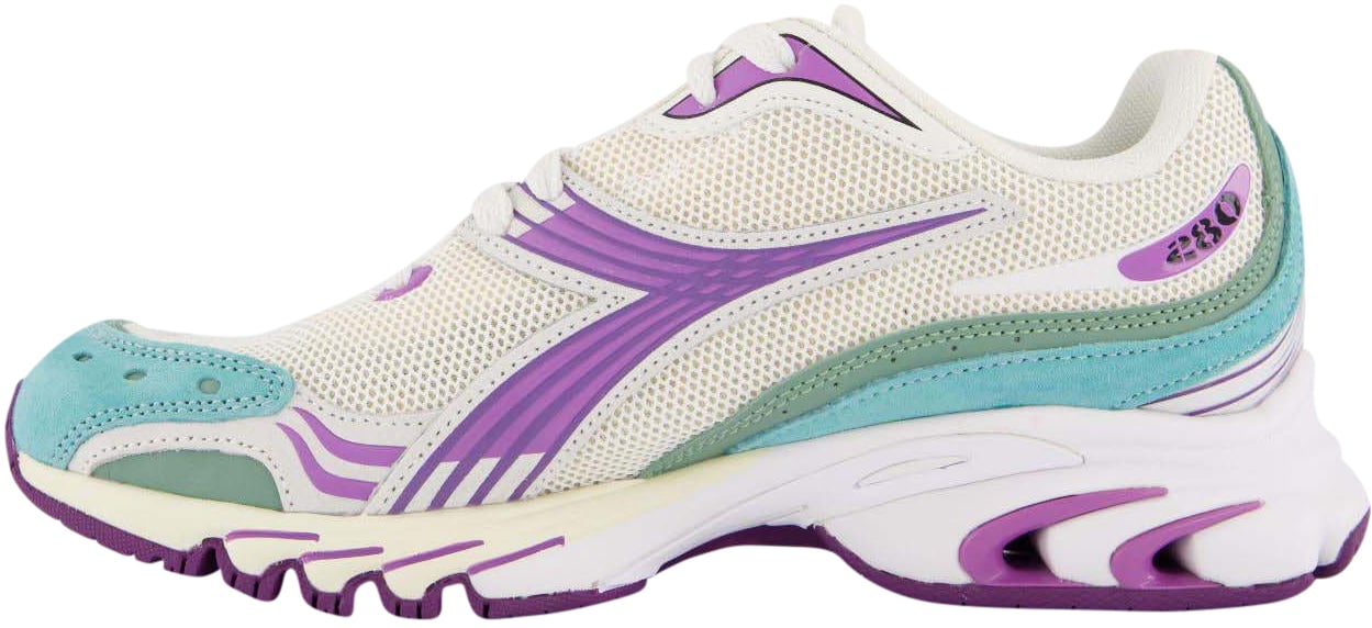 Diadora Dames Mythos 280 Sneaker Wit/Paars Wit