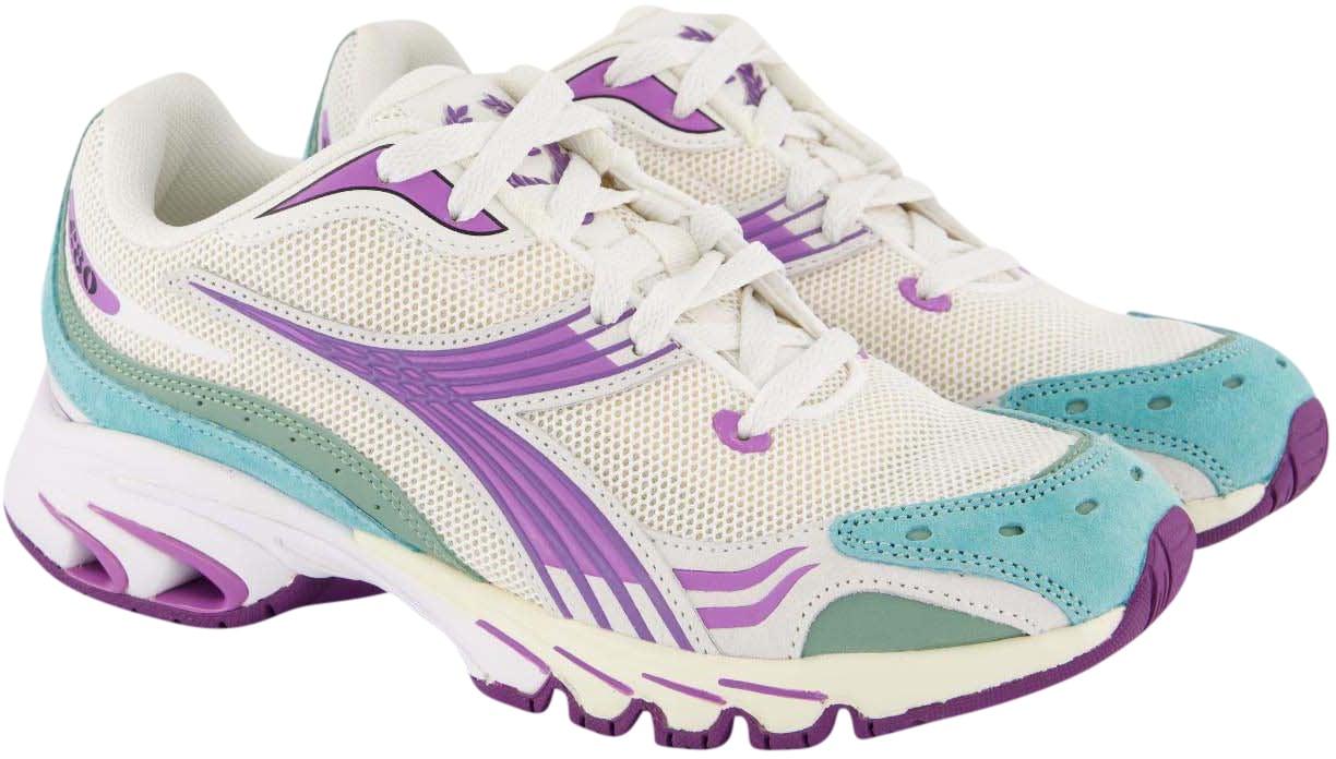Diadora Dames Mythos 280 Sneaker Wit/Paars Wit