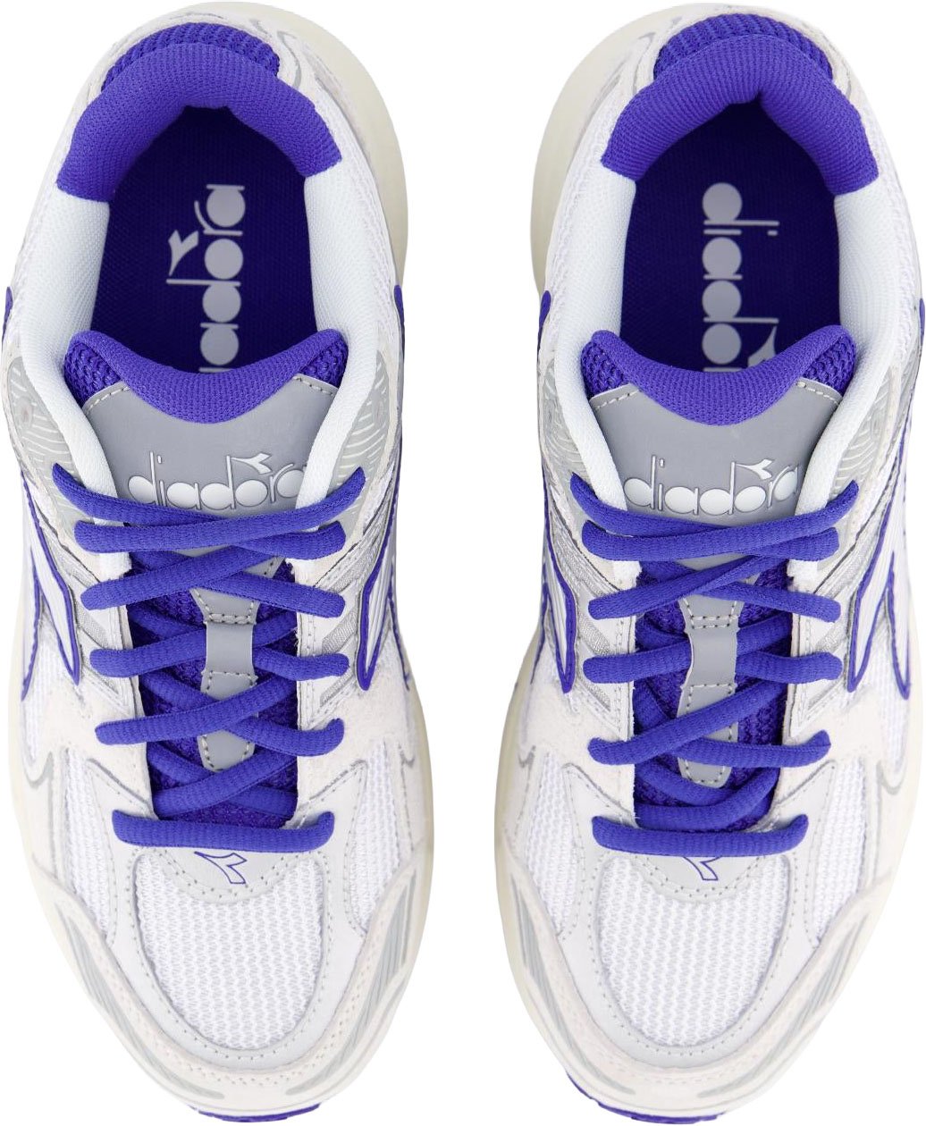 Diadora Dames Mythos Star Sneaker Wit/Paars Wit