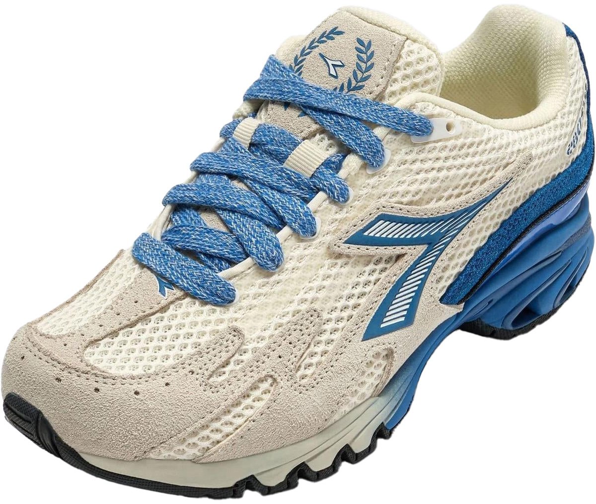 Diadora Dames Mythos 280 Sneaker Wit/Blauw Wit