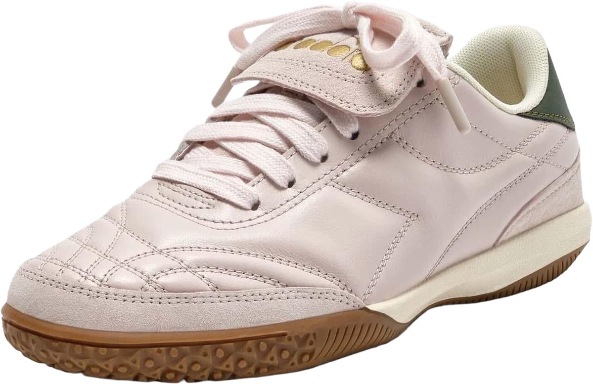 Diadora Dames Gold Indoor Sneaker Roze Roze