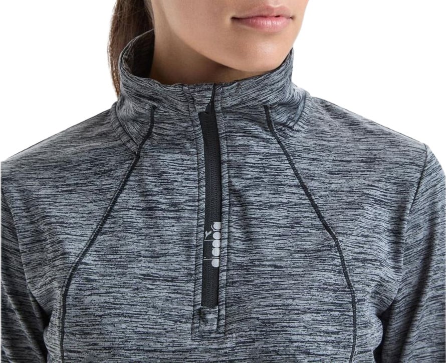 Diadora Black Polyester Sweatshirt Zwart