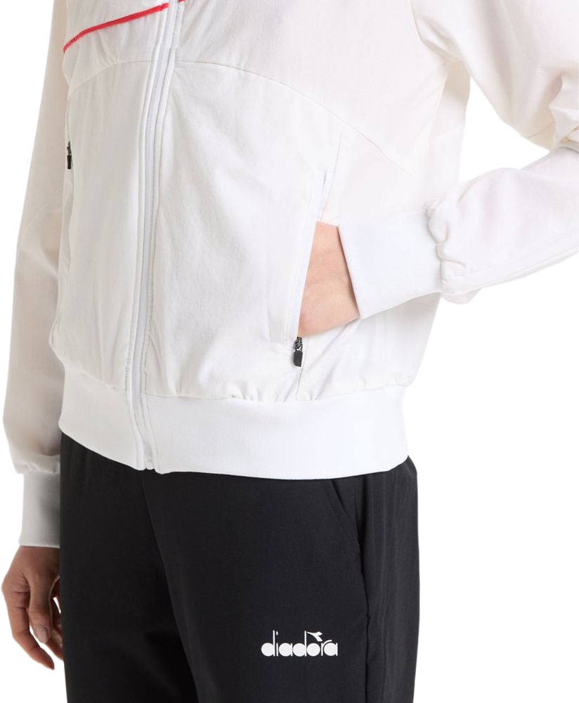 Diadora Diadora White Polyamide Shell Jacket Wit