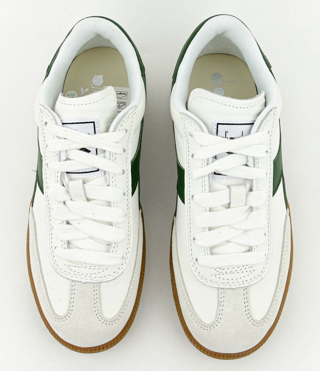 Diadora Trainer Sneaker White Green Wit