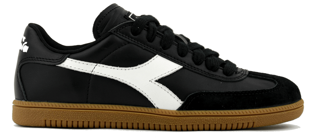 Diadora Trainer Sneaker Black White Zwart