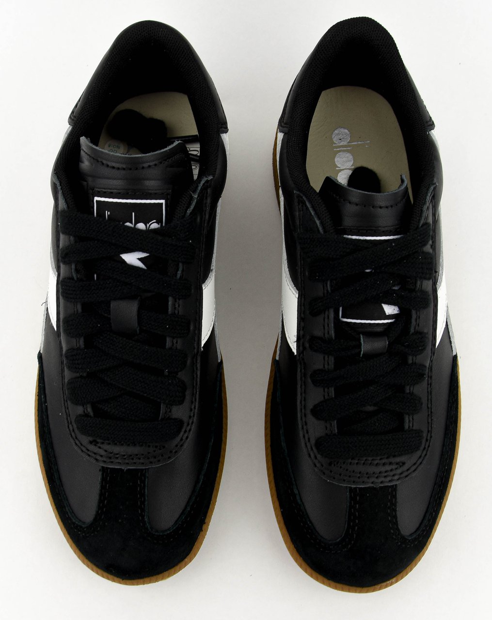 Diadora Trainer Sneaker Black White Zwart