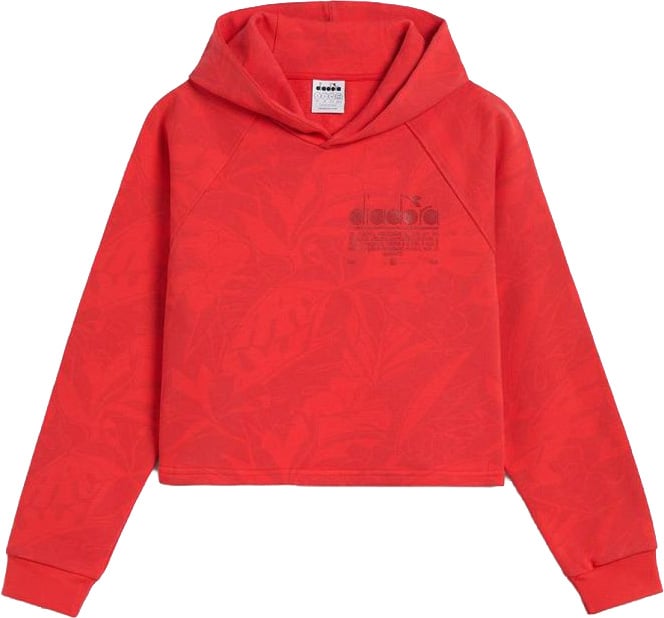 Diadora Red Cotton Sweatshirt Rood