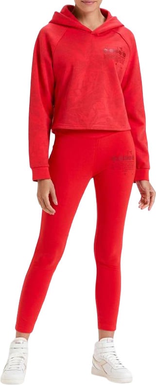 Diadora Red Cotton Sweatshirt Rood