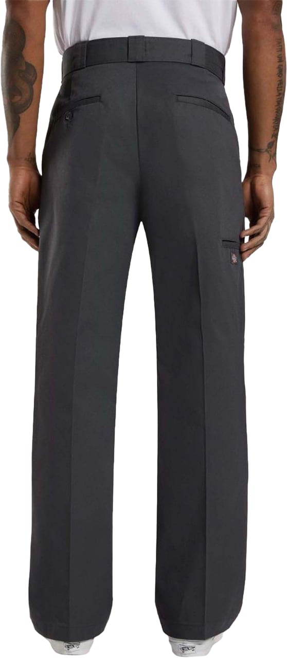 Dickies Double Knee Worker Broek Charcoal Wit