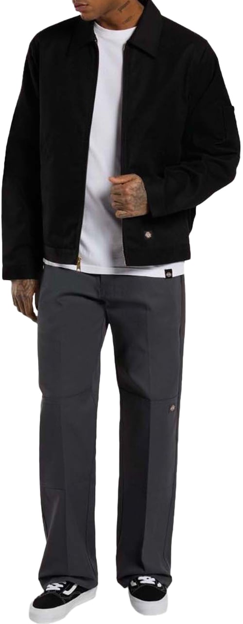 Dickies Double Knee Worker Broek Charcoal Wit
