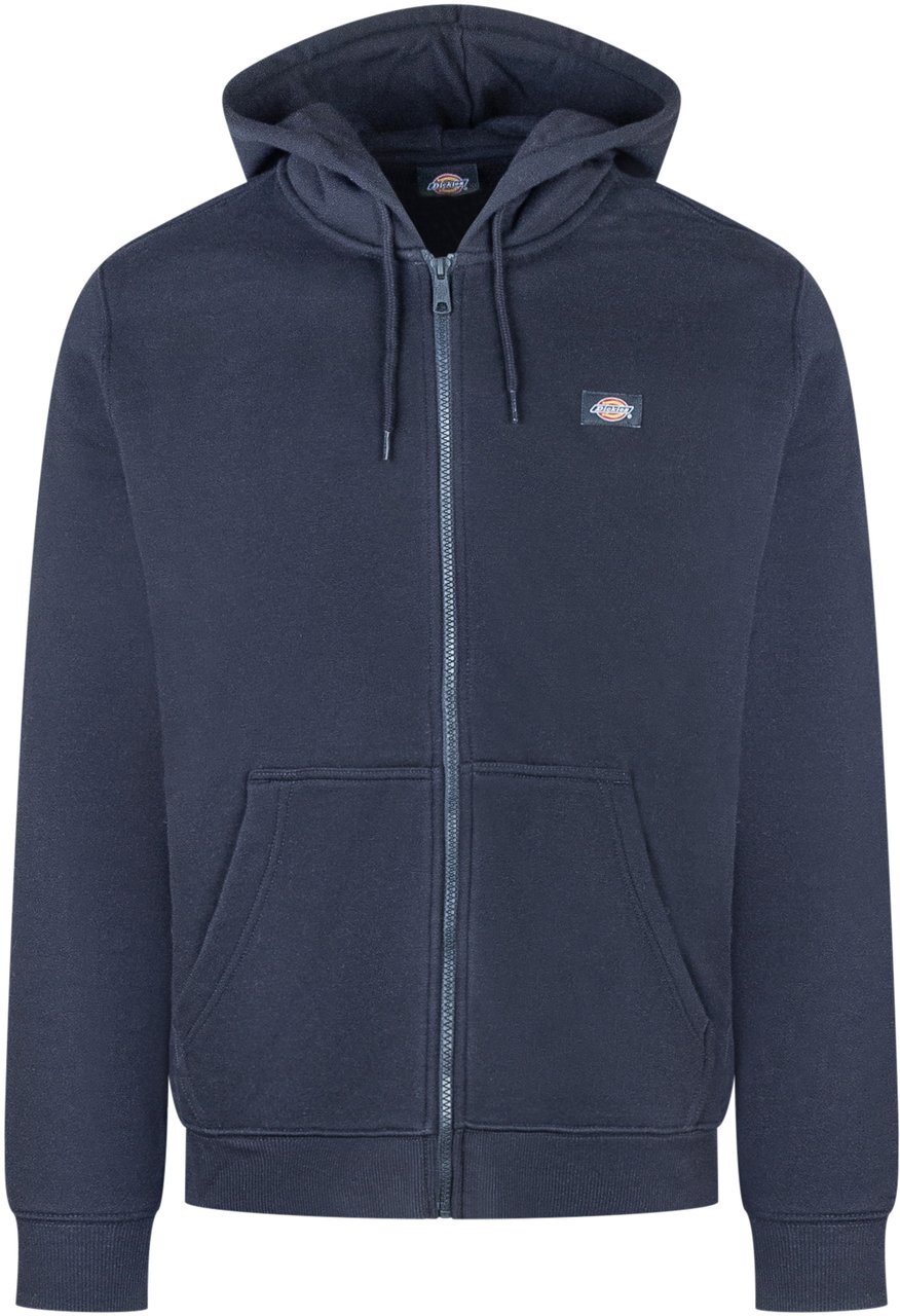 Dickies Dickies Felpa Blu con Zip e Cappuccio Zwart