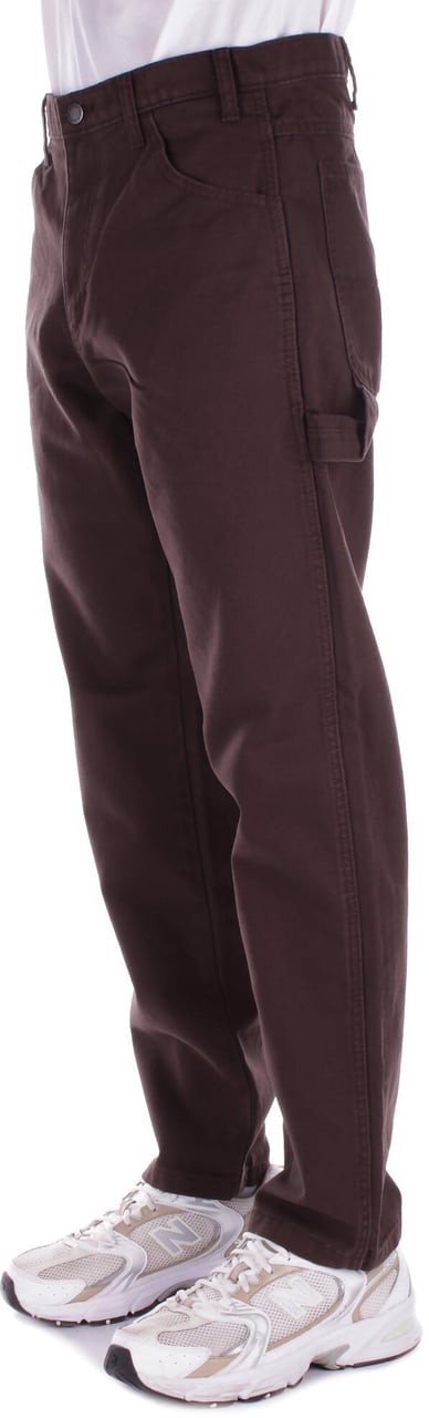 Dickies Trousers Marrone Scuro Bruin