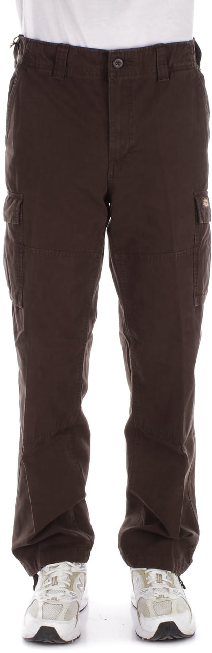 Dickies Trousers Marrone Scuro Bruin