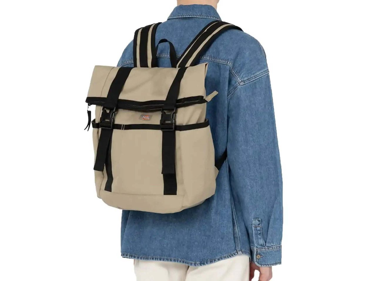 Dickies Ashville Roll Top Backpack Khaki Groen