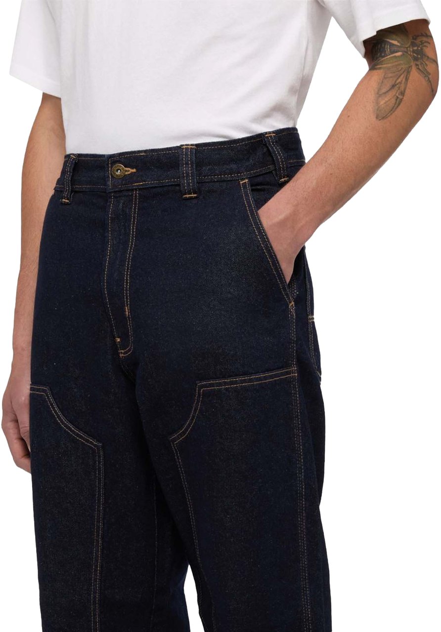 Dickies Dickies Madison Double knee Denim Rinsed Blauw