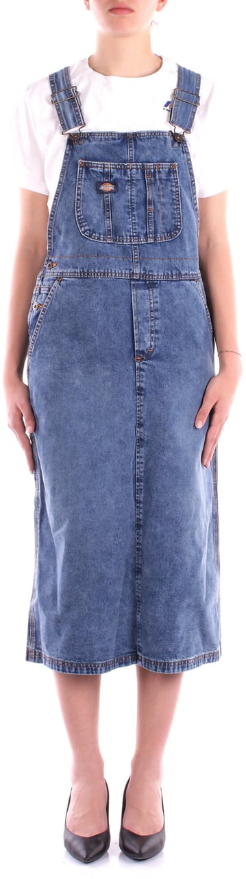 Dickies Dresses Rinsed Blue Blauw