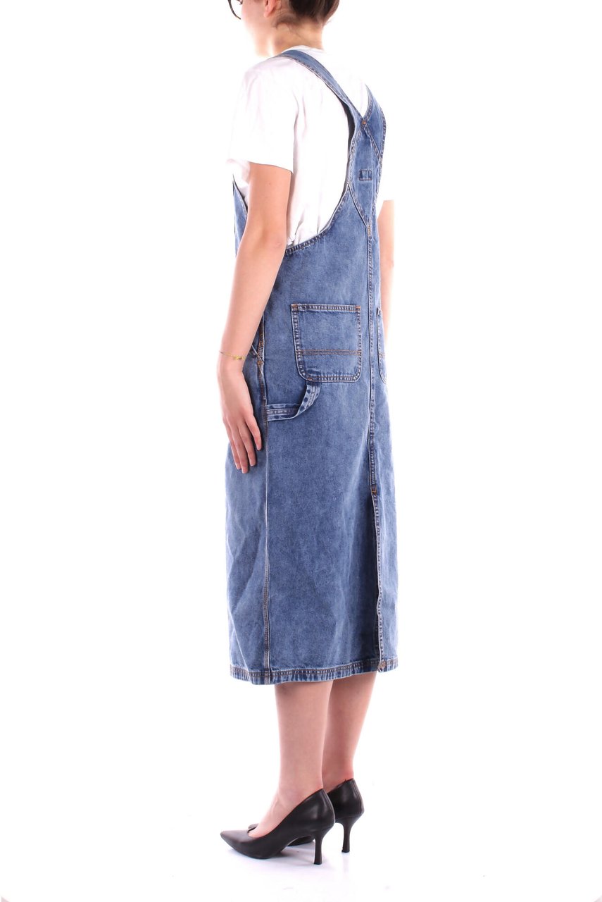 Dickies Dresses Rinsed Blue Blauw
