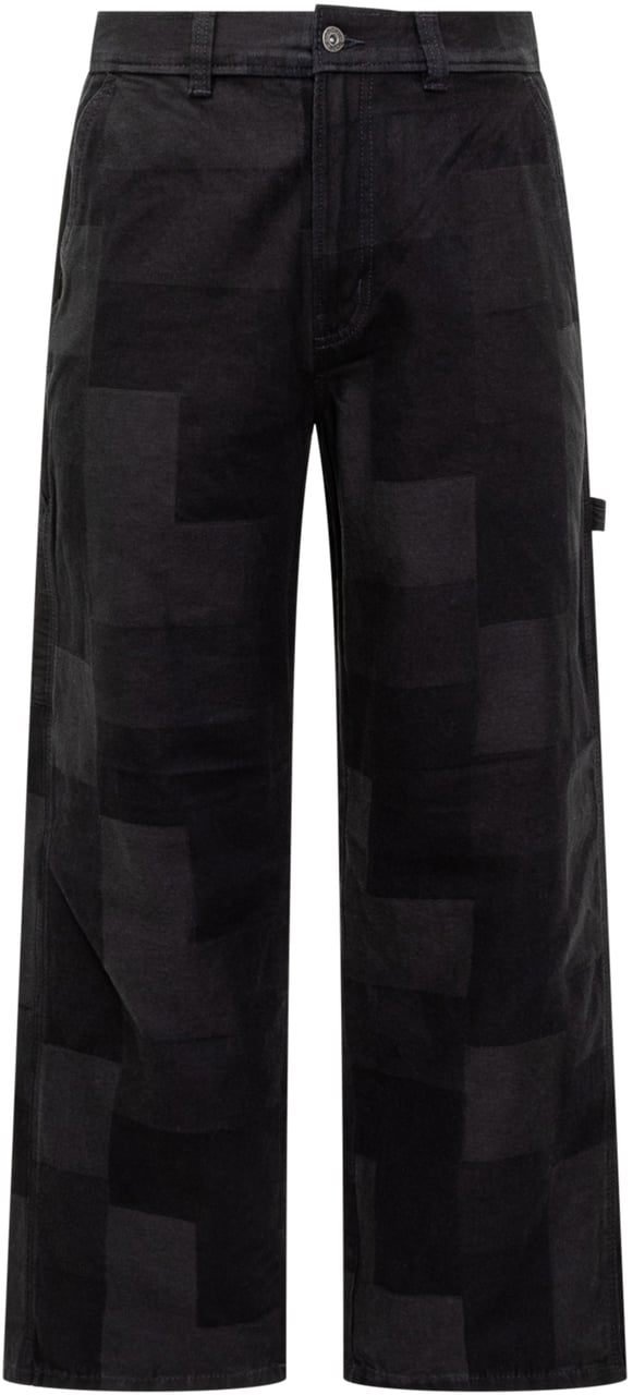 Dickies Pantaloni Jacquard Carpenter Zwart