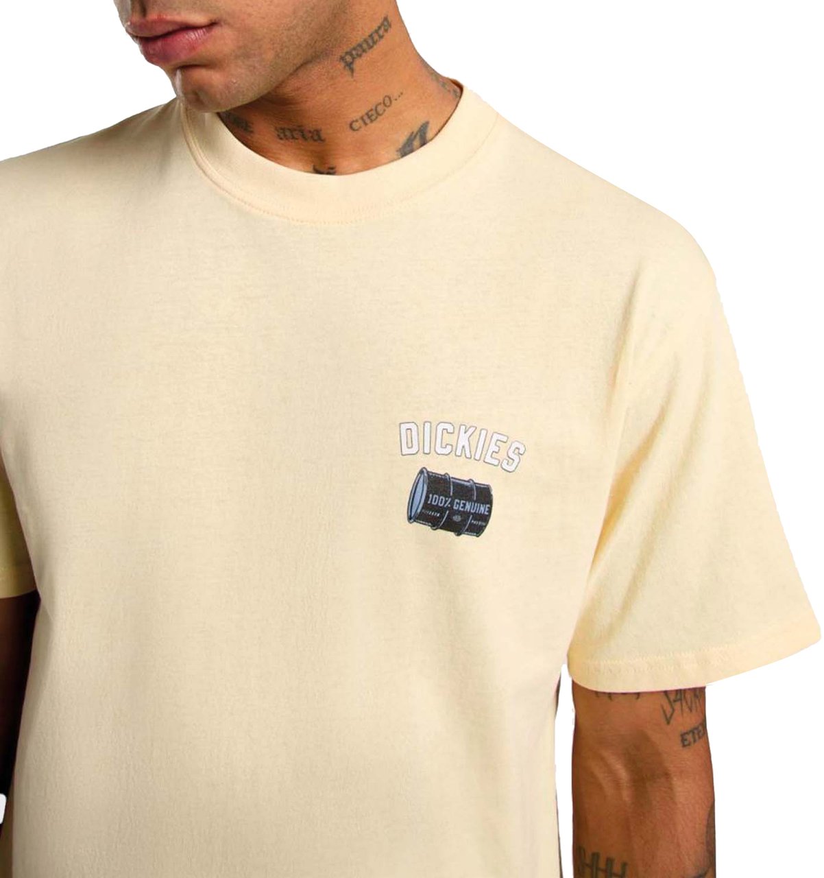 Dickies Dickies Service Crew T-shirt Geel Blauw