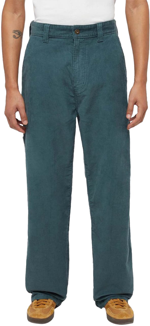 Dickies Dickies Corduroy Carpenter Lange Broek Groen Blauw