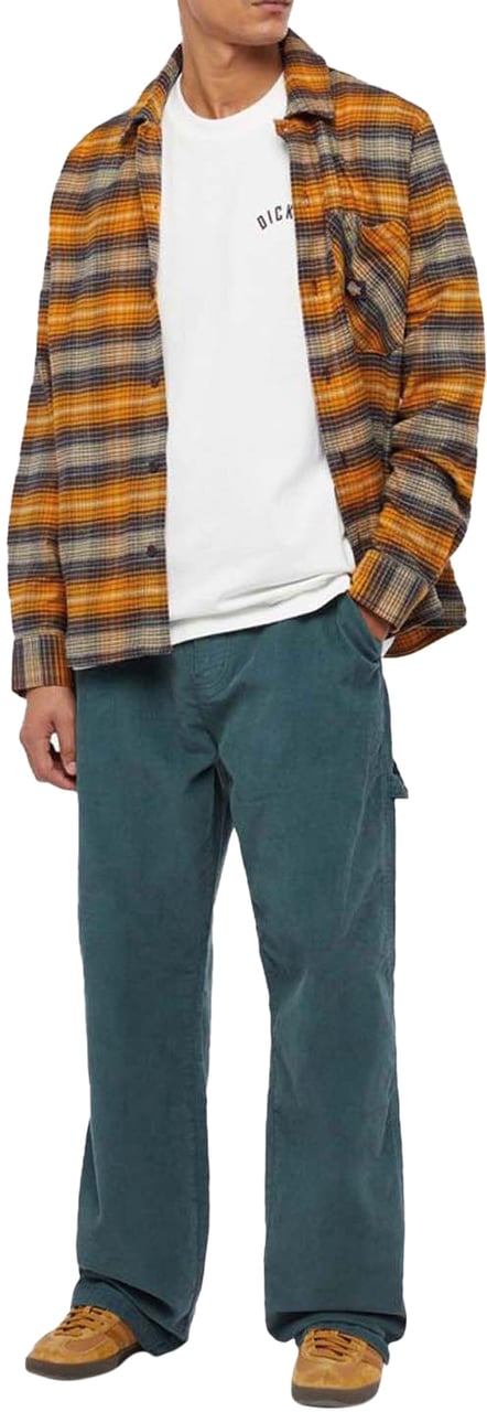 Dickies Dickies Corduroy Carpenter Lange Broek Groen Blauw