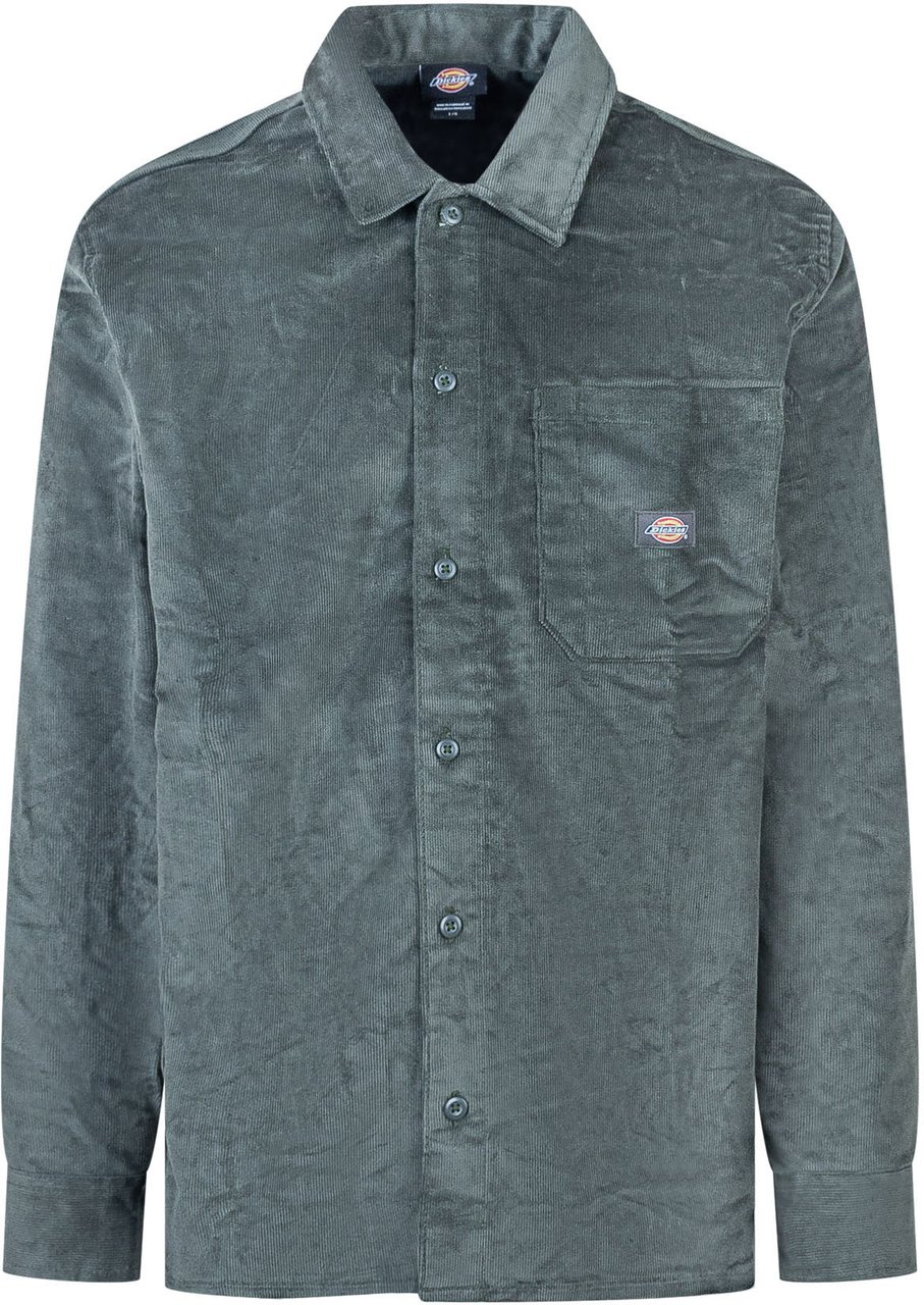 Dickies Dickies Camicia Verde in Velluto a Coste Groen