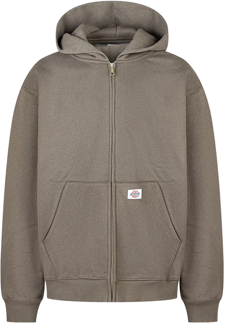 Dickies Dickies Felpa con Cappuccio e Zip Cachi Groen