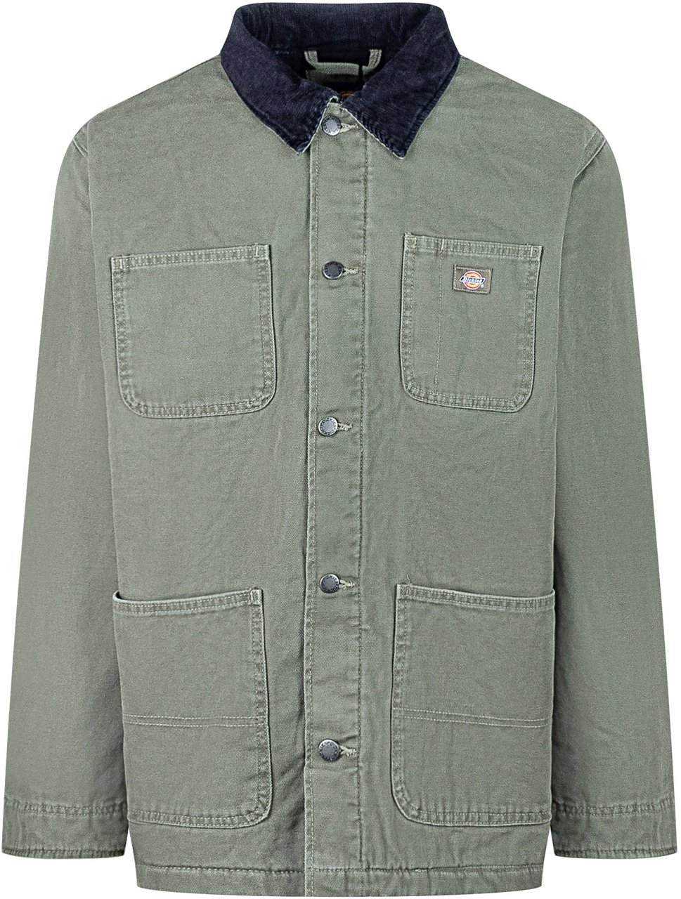 Dickies Dickies Giacca Verde con Colletto a Contrasto Groen