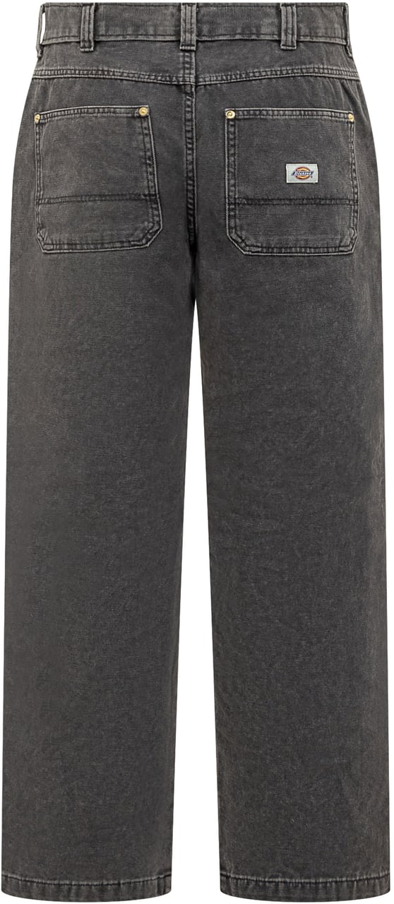 Dickies Dickies Threads Pantaloni Neri a Gamba Dritta Zwart