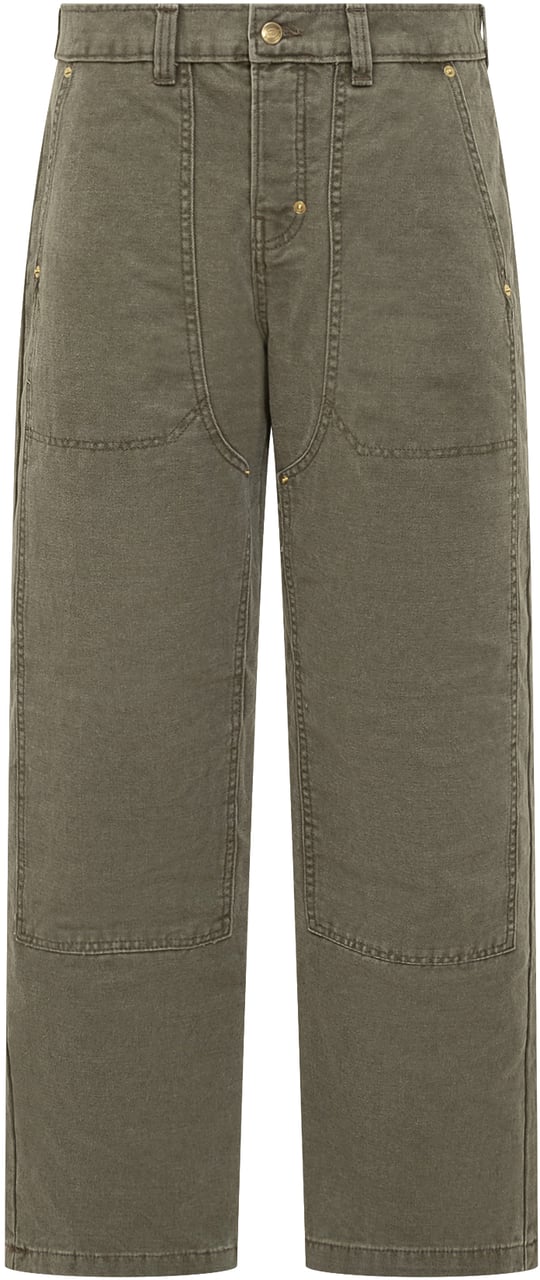 Dickies Dickies Threads Pantaloni Verde Militare a Gamba Dritta Groen