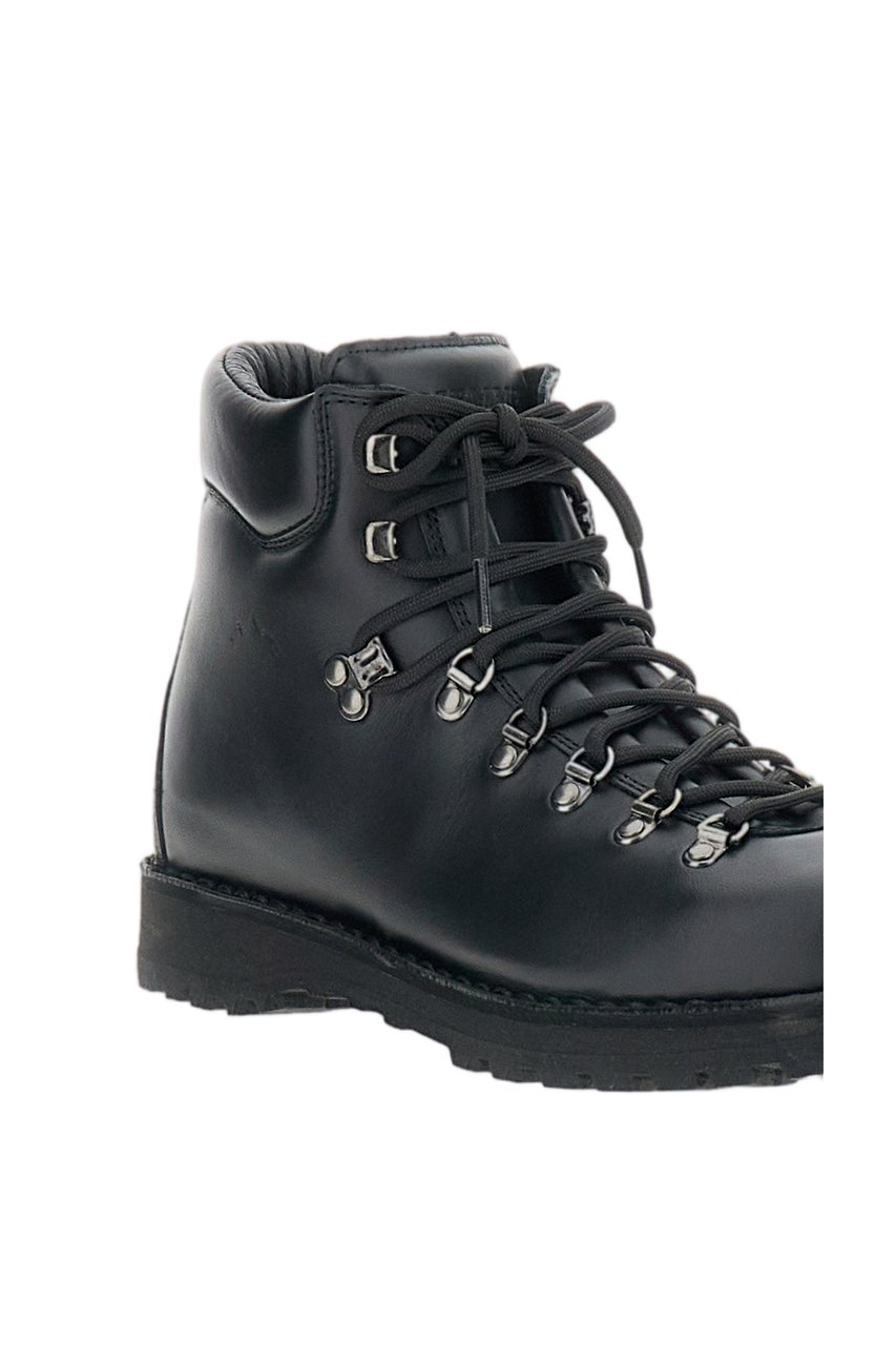 Diemme Rugged Outdoor Lace-Up Hiking Boots With Padded Collar Zwart