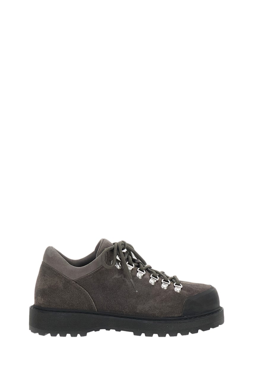 Diemme Low-top Lace-up Shoes with Water-repellent Suede and Trekking Laces Bruin