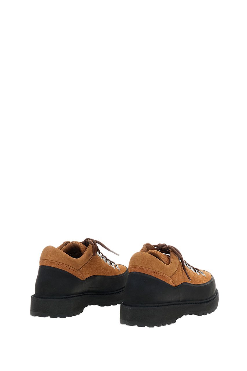Diemme Lace-Up Urban Trekking Shoes with Suede Upper and Rubber Mudguard Bruin