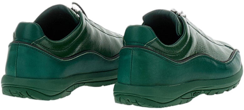 Diemme Cracked Patent Leather Sneakers with Cord Lock Groen