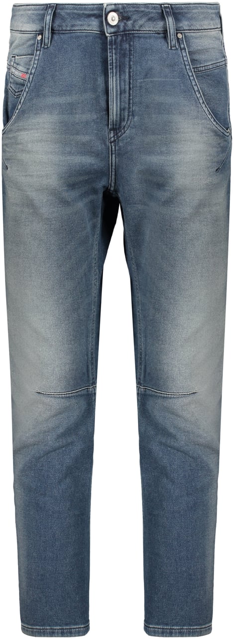 Diesel Light blue denim jeans with a washed effect casual Blauw