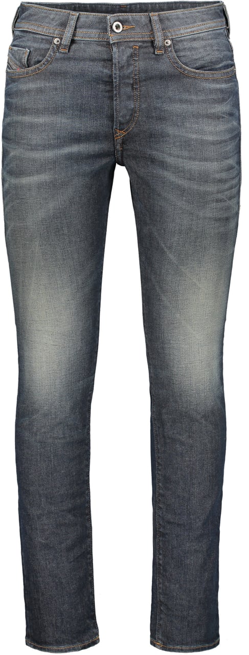 Diesel Skinny jeans washed effect, high waist Blauw