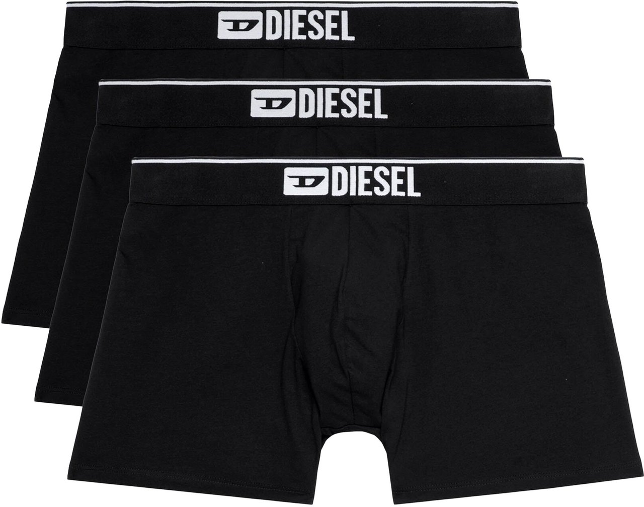 Diesel Boxer Lang 3-Pack Zwart