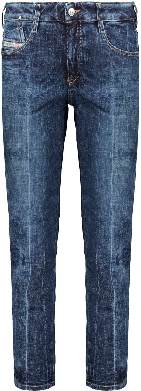 Diesel Slim blue dark jeans faded effect Blauw
