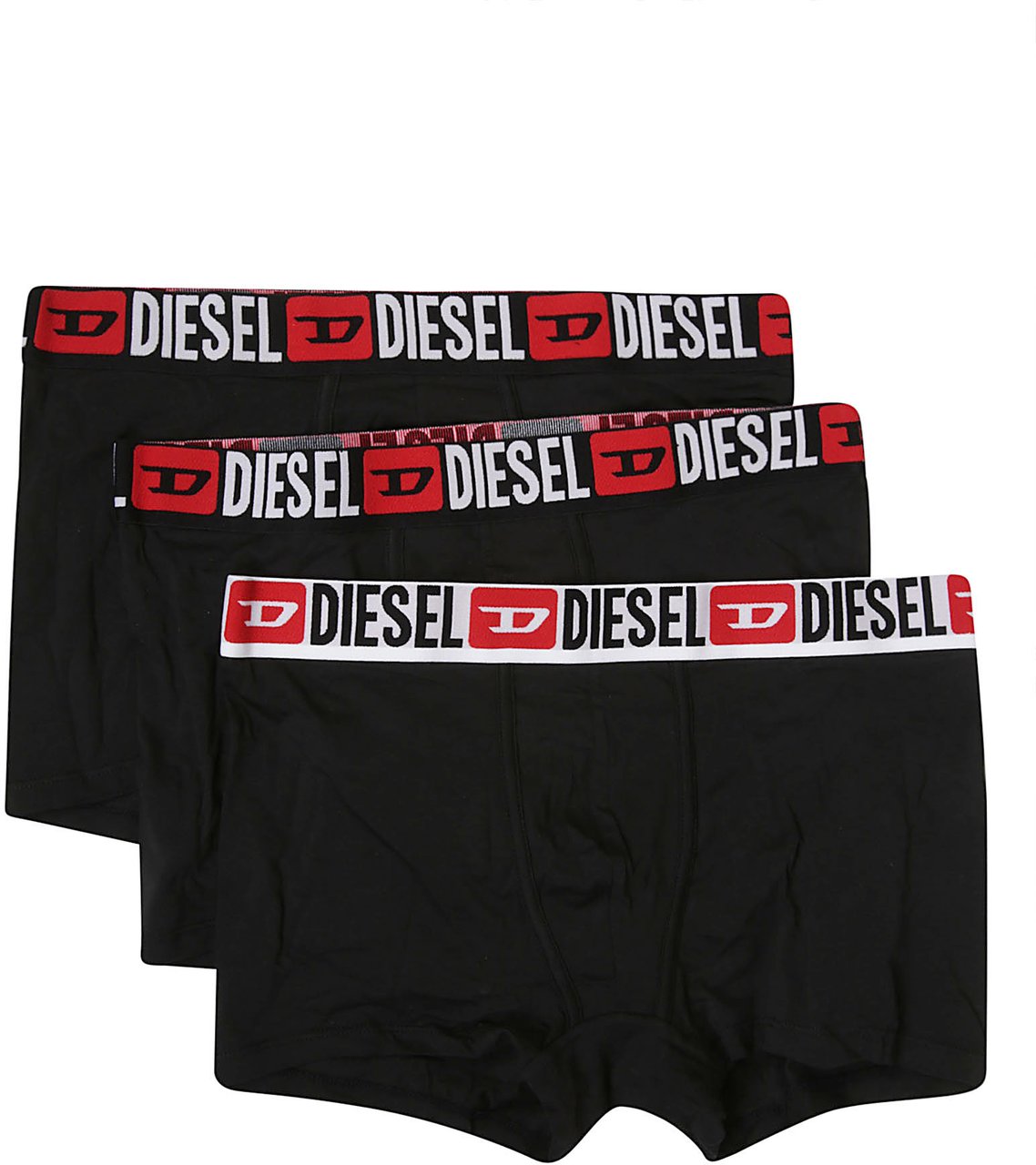 Diesel Umbx Damient Hree Pack Boxers Black Zwart