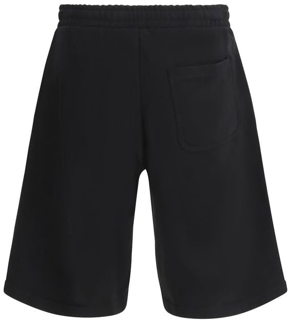 Diesel Black Cotton Bermuda Shorts Zwart