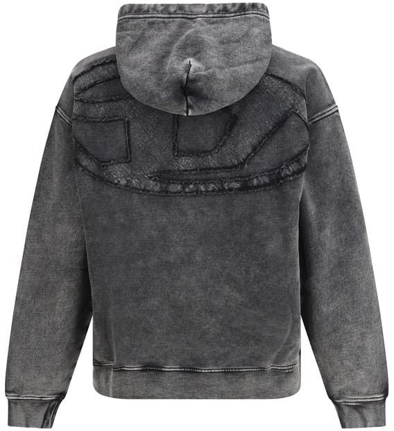 Diesel Black Cotton Sweatshirt Zwart